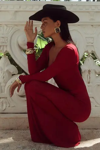 RUNAWAY THE LABEL Neisa Red Maxi Dress - NEW WITH TAGS