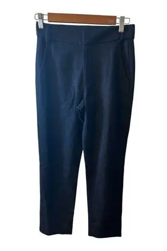 Amour Vert Size XS Pants Navy Blue Tapered Fit Wool Blend Business Career