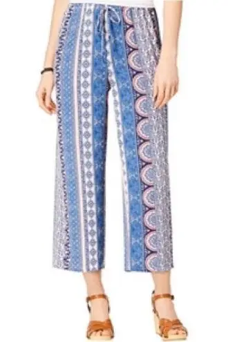 Ultra Flirt Cropped Wide-Leg Pants Medium