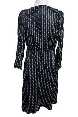 Joie  Printed Wrap Midi Dress Womens Size Small Sample Career Office Preppy