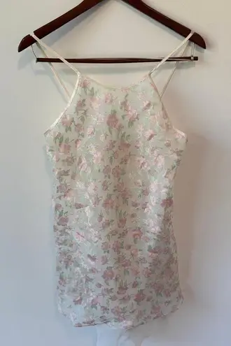Slip Dress Womens S Floral Feminine Fairy Sabrina Carpenter Coquet Y2K Pink