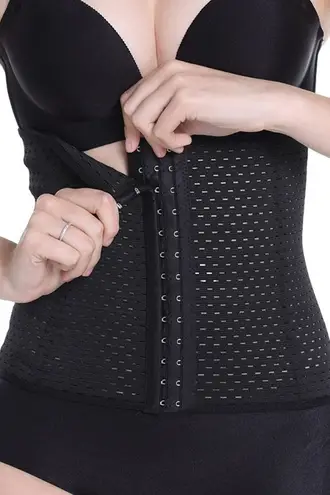 BEST SELLER Black Slimming Body Shapewear Waist Trainer Sz M Size M