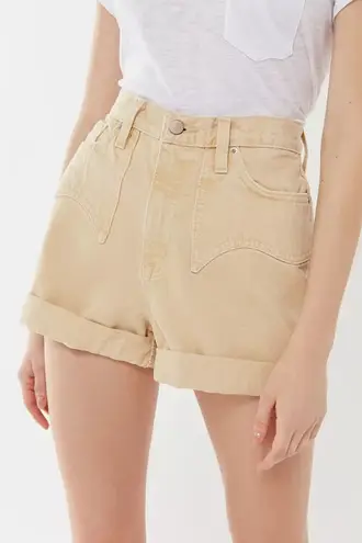 BDG Urban Outfitters Western Boho High Waisted Rolled Hem Womens Mom Shorts 26