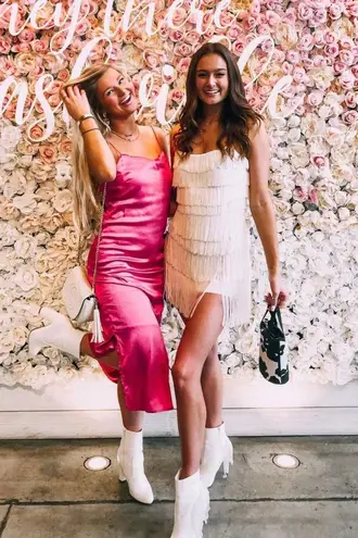 Charlie Holiday Pink Silk Midi Dress