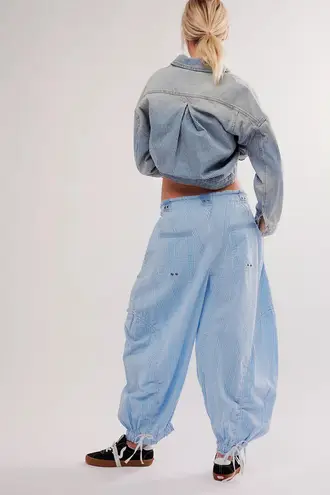 Free People Blue Outta Sight Parachute Pants