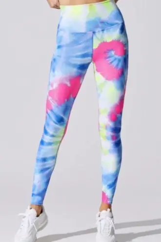 Beach Riot - Ayla Ribbed Blue Tie Dye Leggings