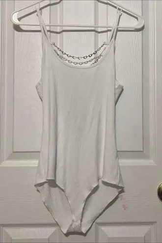 LF HEART CHAIN LADDER BODYSUIT NWOT