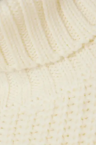 STAUD Bette merino wool rib-knit cap sleeve turtleneck sweater size S small NEW