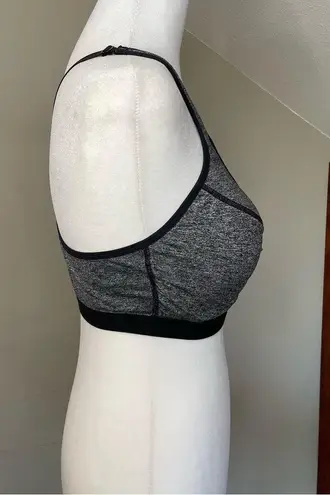 Victoria's Secret Victoria’s Secret VSX Sports Grey & Black Double Layer Racerback 34D Sports Bra