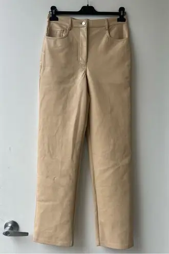 Wilfred Aritzia Melina Vegan Leather Straight Leg Pants