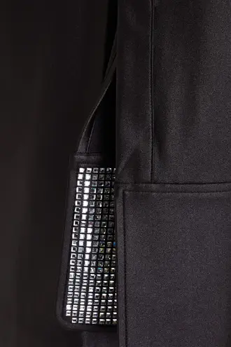 Alexander Wang NWT Crystal Cuff Tailored Stretch Jersey Long Sleeve Minidress XS