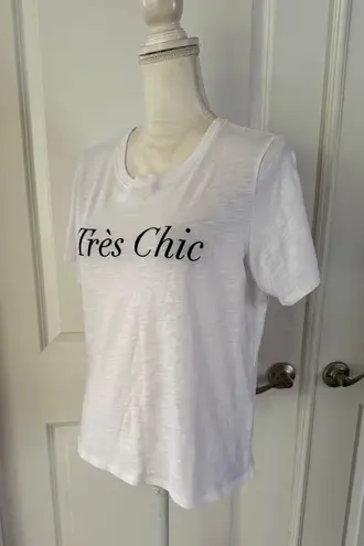 Cinq à Sept Cinq A Sept Très Chic ShrunkenTee 100% Cotton 