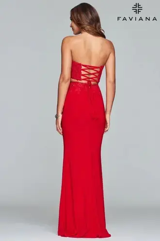 Faviana 2-Piece Prom Dress