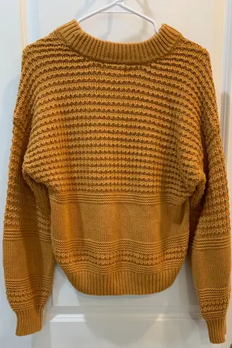 Universal Threads Yellow Knitted Cardigan 