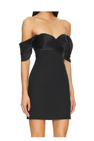 Cinq A Sept Sibyl Off the Shoulder Mini Dress Black Size 14 NWT Size L
