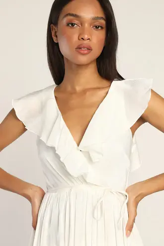 Lulus White Midi Dress