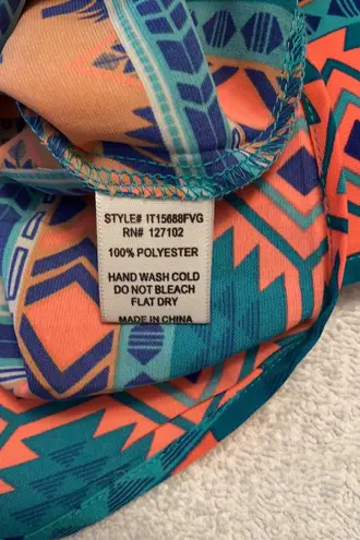 Pink Owl cold shoulder Aztec print blouse Small