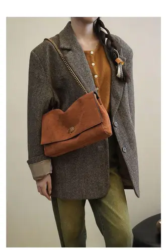 Convertible Crossbody Bag with Reversible Design