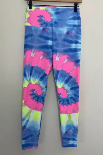 Beach Riot - Ayla Ribbed Blue Tie Dye Leggings