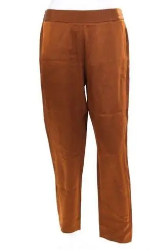 Piazza Sempione Hilary Straight Leg Pant in Bronze/Brown