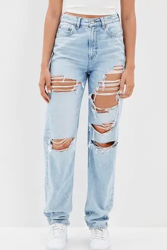 American Eagle AE Ripped Highest Waist Baggy Jean