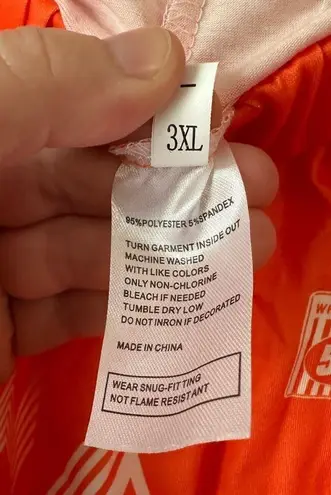 Whataburger Adult PJ's Pajama Set Size 3XL Orange