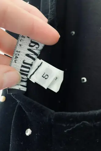 Nightway Vintage 80s Night Way Velvet Pearl Rhinestone Mini Dress