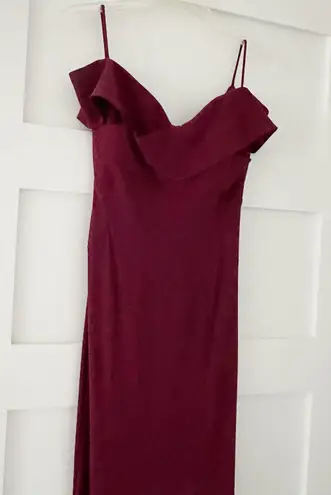 Nightway Maroon Formal Dress