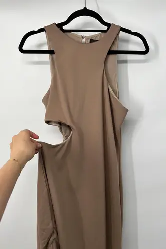 Michael Costello x REVOLVE Rylan Midi Dress in Taupe L