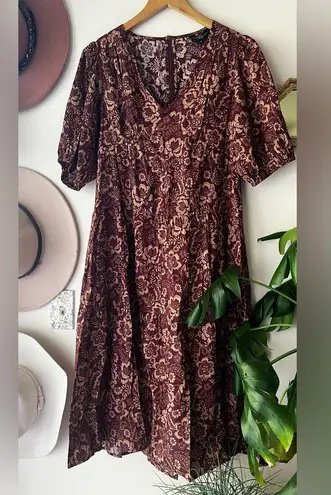 Velvet Heart SOPHIA SANGRIA FLORAL DRESS Sangria Flora Women’s SIZE MEDIUM boho