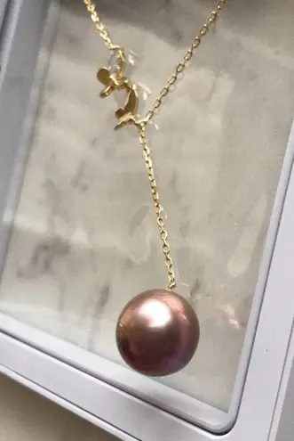 Boutique Custom Made 12mm Genuine Pearl Necklace