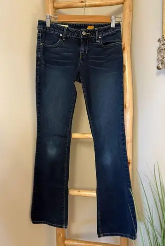 Pilcro and the Letterpress Anthropologie Low Rise Bootcut Blue Jeans Size 26