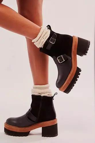 Free People 🆕  | CARTER CROP PLATFORM BOOT | BLACK | SIZE: US 8 - Image 4