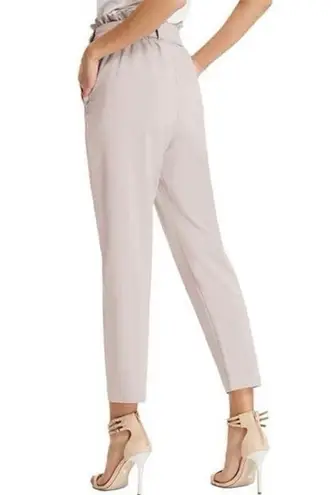 Grace Karin Womens Size XL Blush Paperbag Waist Pants Tie Belt Office Workwear