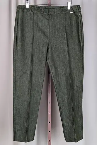 St. John Denim Cropped Jeans Pants Green Size 10