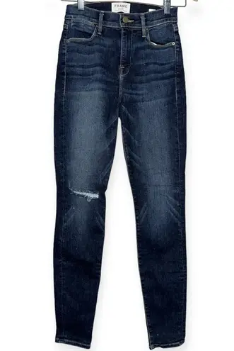 frame denim  Women’s Size 25 Blue Heren Dark Wash Le High Skinny Jeans