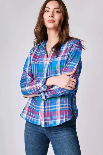 FRANK & EILEEN Madras Plaid Linen Shirt
