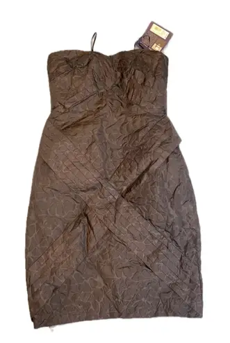 NWT My Jean Paul Gaultier for Target Strapless Textured Dress size s 3 Brown