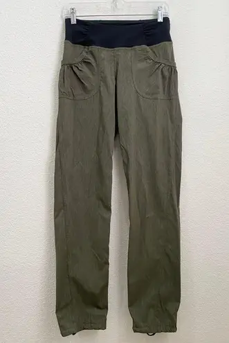 prAna Summit Pants in Charcoal Heather/Cargo Green Heather Size S