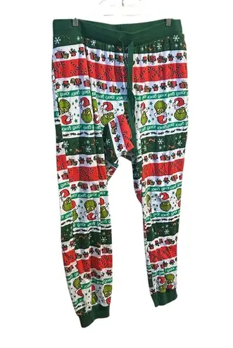 Dr. Seuss Grinch Stole Christmas Cotton Blend Drawstring Waist Jogger Style Lg.