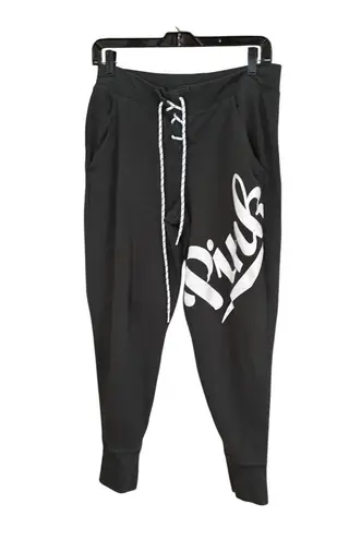 Victorias Secret Pink Womens Green Joggers With Lace