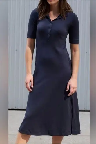 AYR The Scout Dress in Seashell Collared NEW Navy Preppy size XS
