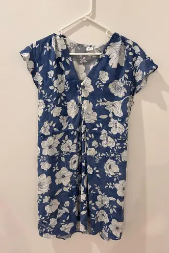 Gap blue flowered  dress