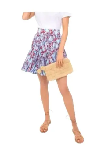 Poupette St. Barth Mini Skirt Lisa Panelled Blue Kookoo Bird Small/Medium