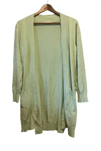 Cherish green long sleeve cardigan size large