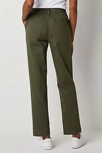 st. john's bay ✨ Utility Womens Mid Rise Regular Fit Ankle Green Sz 8 Pants✨