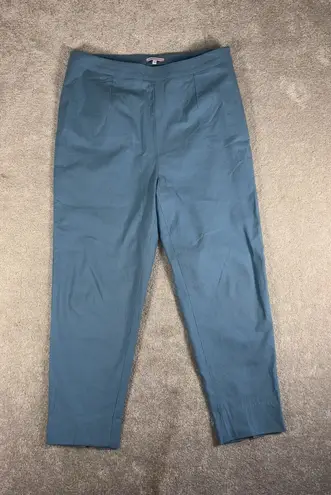 Frances Valentine Petrie Cotton Blend Pant in Blue size 12