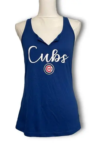 Campus Lifestyle NWOT Blue Chicago Cubs Tank Top Tee Gameday MLB New