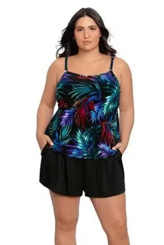 MiracleSuit Trimshaper Farrah Romper One Piece Swimsuit Sz.16