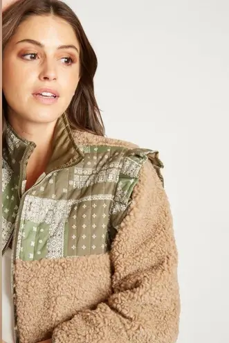 Driftwood 🆕 | FLEECE SHERPA JACKET | OLIVE BANDANA | SIZE: L
